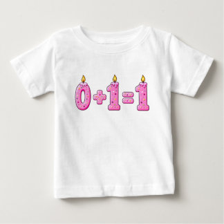 Camiseta Vela de Aniversário de Primeiro Aniversário com Gl