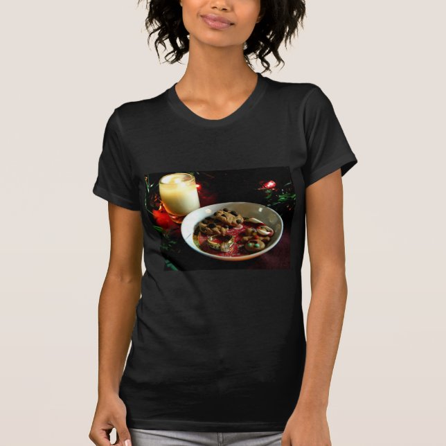 Camiseta Vela do biscoito do Natal (Frente)