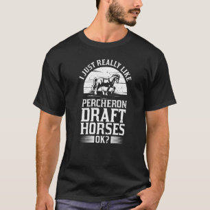 Camiseta Vela-guia-de-cavalo Percheron Draft Horse