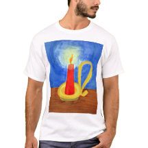 Vela na pintura a cores escuras