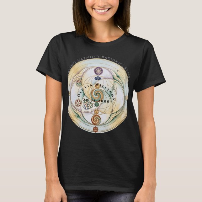 Camiseta Vela Ritualística de Radionics Harmonia (Frente)