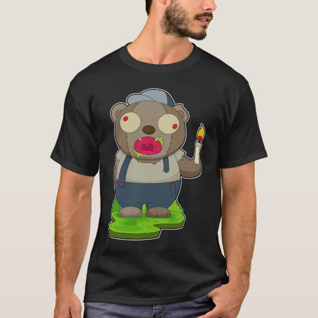 Camiseta Vela Zombie do Bear Halloween (Frente)
