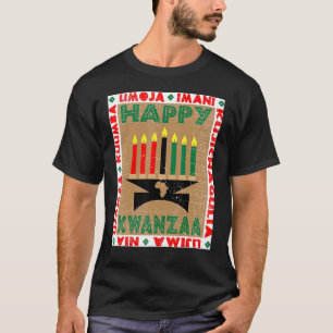 Camiseta Velas 7 Princípios do Kwanzaa