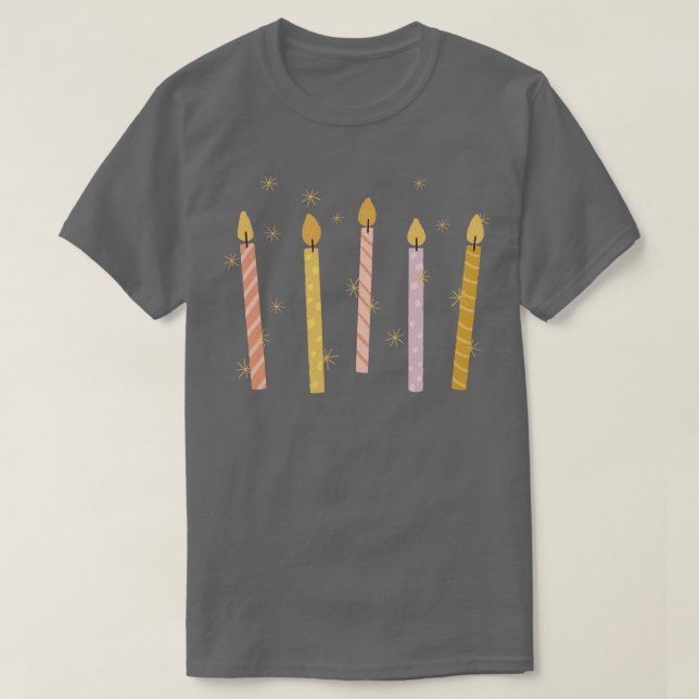 Camiseta Velas de Aniversário (Frente do Design)