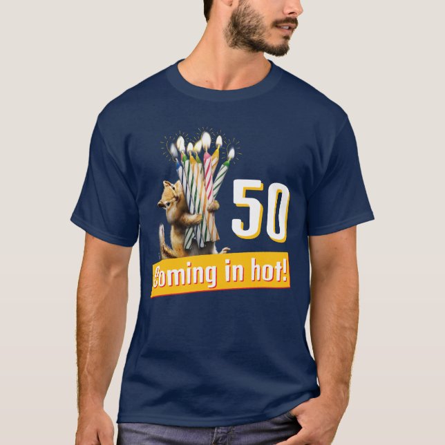 Camiseta Velas de Aniversário de Esquilo (Frente)