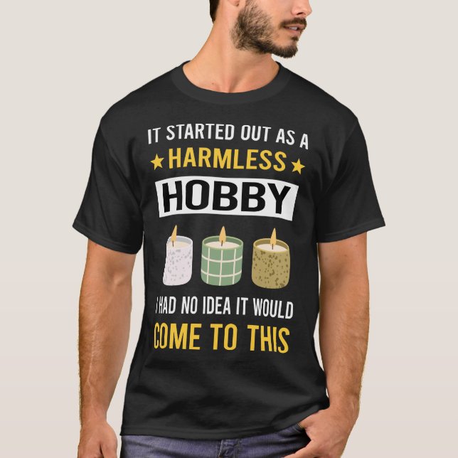 Camiseta Velas de Fazer de Velas de Hobby sem Danos (Frente)