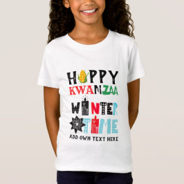 Camiseta Velas de inverno felizes e personalizáveis do KWAN