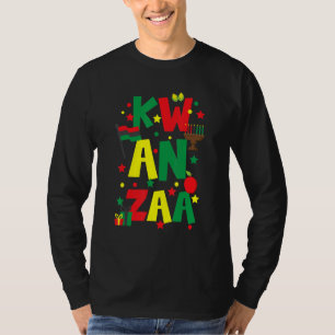 Camiseta Velas de Kinara da Celebração do Jubileu do Kwanza