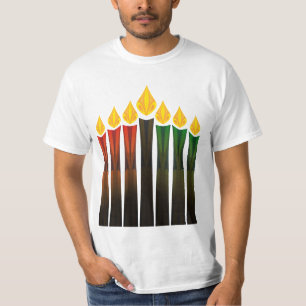 Camiseta velas kwanzaa