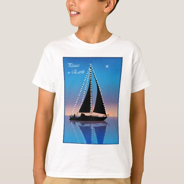 Camiseta Velas Sunset com Luzes de Férias (Frente)