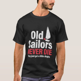 Camiseta Veleiros Velhos Nunca Morrem Velejador Barco à Vel