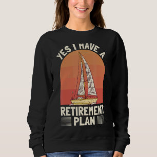 Camiseta Velejador de Aposentadoria de Velejamento Barco de