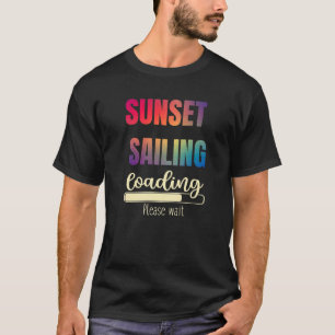 Camiseta Velejando Barco Fi Sailboat gráfico sunset Vintage