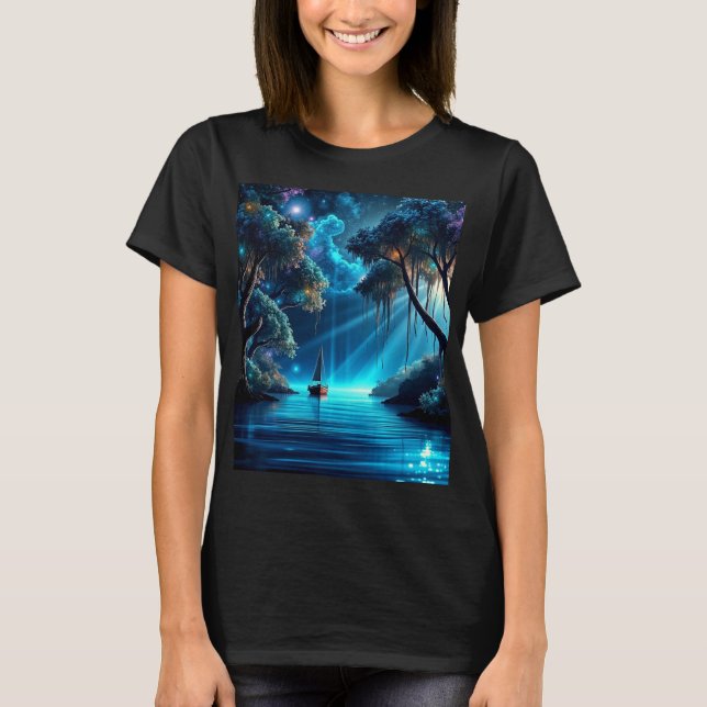 Camiseta Velejando uma noite linda (Frente)