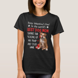 Camiseta Velha Cachorro do Buldogue Melhor Mãe Dia de os na