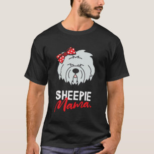 Camiseta Velha Cachorro Ovina Mamãe Cachorro Mulher Gi