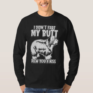 Camiseta Velha Cãozinha Englisch, Eu Arranjei Meu Bumbum.
