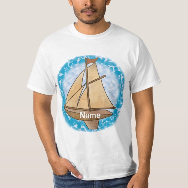 Camiseta velha de veleiro (Frente)