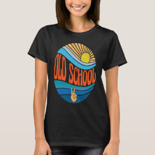 Camiseta Velha Escola Vintage Sunset Velha Escola Groovk D