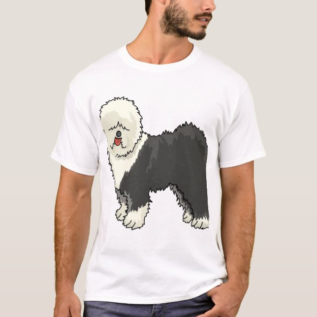 Camiseta Velha ovelha inglesa minha amiga (Frente)