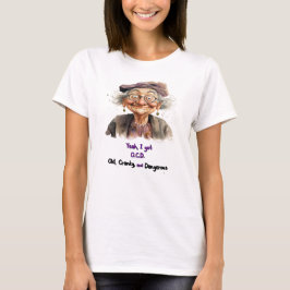Camiseta velha, ralada e perigosa para as mulheres