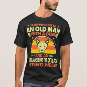 Camiseta Velho Bebê Australiano, Cão-De-Vaca-Aranha-Estumpo