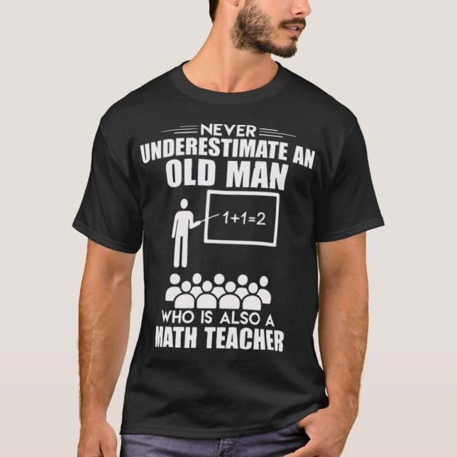 Camiseta Velho Cavalo da Matemática diz legal (Frente)