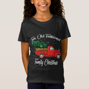 Camiseta Velho e divertido Árvore de Natal da Família, movi