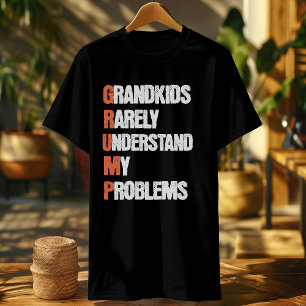 Camiseta Velho Engraçado Dizendo Piada de GRUMPY