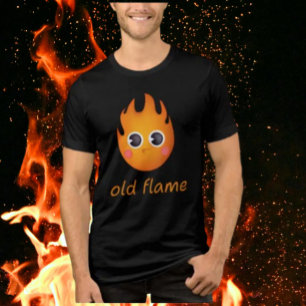 Camiseta Velho Flame - Design Bonito Punny Flame