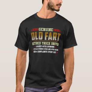 Camiseta velho fodão autêntico motorista de caminhão aposen