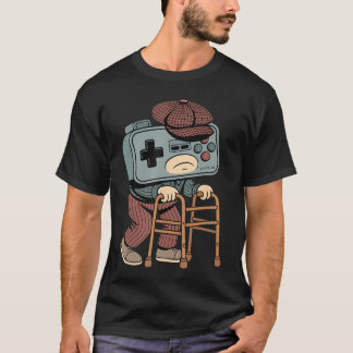 Camiseta Velho Gamer de Jogos Divertidos Retro dos anos 80 