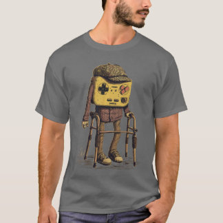 Camiseta Velho Gamer de Jogos Divertidos Retro dos anos 80 
