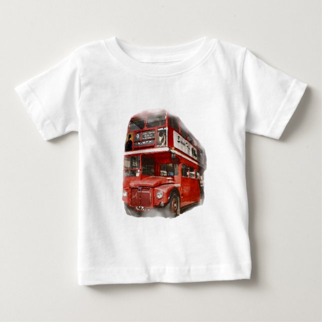 Camiseta Velho Ônibus Vermelho de Londres (Frente)