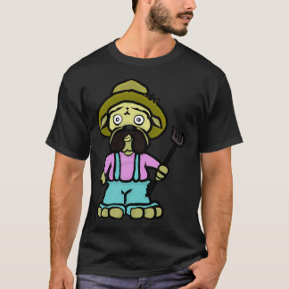 Camiseta Velho Pug Fazendeiro