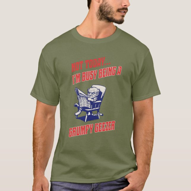 Camiseta Velho Resmungão Ocupado (Frente)
