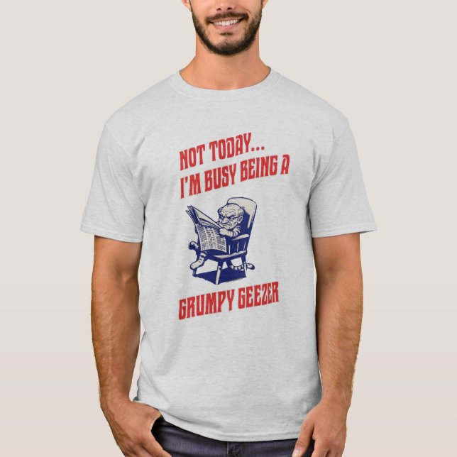 Camiseta Velho Resmungão Ocupado (Frente)