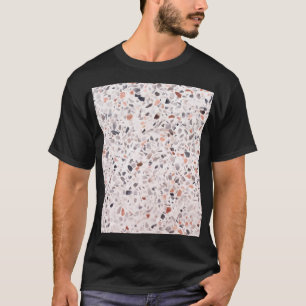 Camiseta Velho terrazzo textura, padrão de hamper.