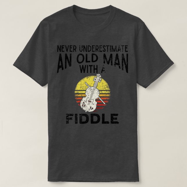 Camiseta Velho Violinista (Frente do Design)