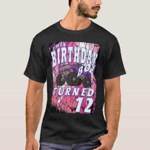 Camiseta velhos de 12 anos, Monster Truck, considerado Aniv