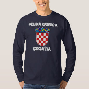 Camiseta Velika Gorica, Croácia com casaco de armas