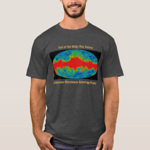 Camiseta Velo da Galáxia Via Láctea Sobre o Universo WMAP