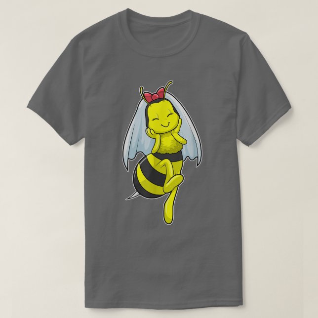 Camiseta Velo de Noiva Abelha Casamento  (Frente do Design)