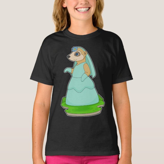 Camiseta Velo de Noiva da Suricata Casamento (Frente)
