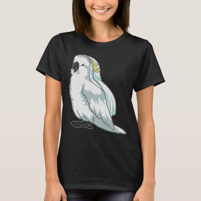 Camiseta Velo de Noiva de Papagaio Casamento (Frente)