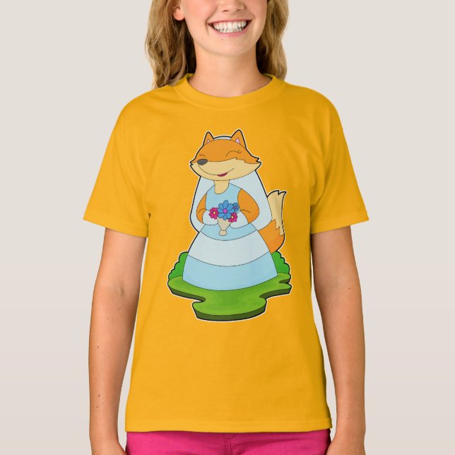 Camiseta Velo de Noiva de Raposa Casamento (Frente)