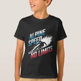 Camiseta Velocidade Alpina Sem Limites do Esqui Alpino