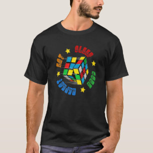 Camiseta Velocidade Cuber Quebra-cabeça Cubing Cube's Magic