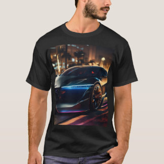 Camiseta Velocidade da meia-noite: Um Carro de Conceito Hip