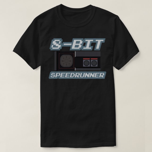 Camiseta Velocidade de 8 bits 6 (Frente do Design)